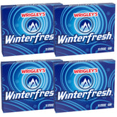 Wrigley Winterfresh gum box front, ideal for on-the-go minty refreshment.