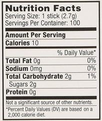 Wrigley's Big Red pack back highlights ADA acceptance and cinnamon aroma.