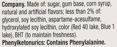 Wrigley's Big Red sticks close-up emphasizes long-lasting flavor and convenience.
