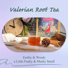WT WEETEE valerian tea packaging highlights eco-friendly, resealable packaging