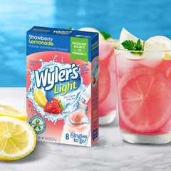 Case of 12 Wyler's Light boxes delivering 96 servings for family hydration.