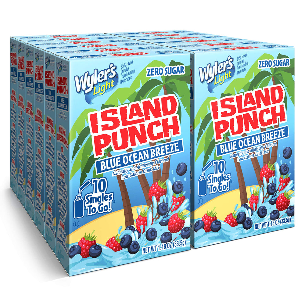 Wyler's Light Island Punch singles to go box for on-the-go hydration