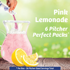 Wyler's Light Pink Lemonade being poured into water
