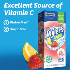 Wyler's Light Pitcher Packs pour action, easy to customize beverages.