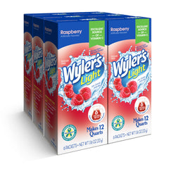 Wyler's Light Raspberry glass with flavored water for daily refreshment