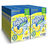 Wyler's Light Lemonade singles to go poured into a water bottle for quick hydration.