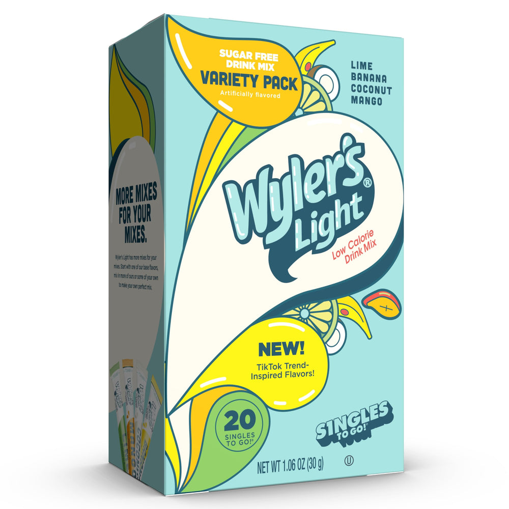 Wyler's Light Lime Singles to Go packet for sugar-free hydration on the go.