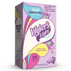 Wyler's Light Pink Wedding Cake packet for refreshing hydration on the go.