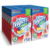 Wyler's Light Watermelon Lemonade packet being poured into water for a refreshing boost