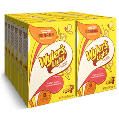 Wyler’s Light Watertok Banana packets ready to mix in a bottle for tasty hydration.