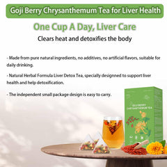 XICOFISS Dandelion Wolfberry Tea dried herbs highlighting natural ingredients.