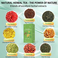 XICOFISS Goji Berry Chrysanthemum Tea brewing cup releasing aroma.