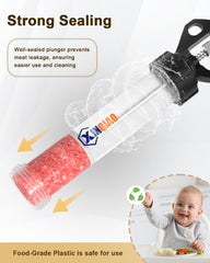 XINQIAO Jerky gun round nozzle ready to make snack sticks.