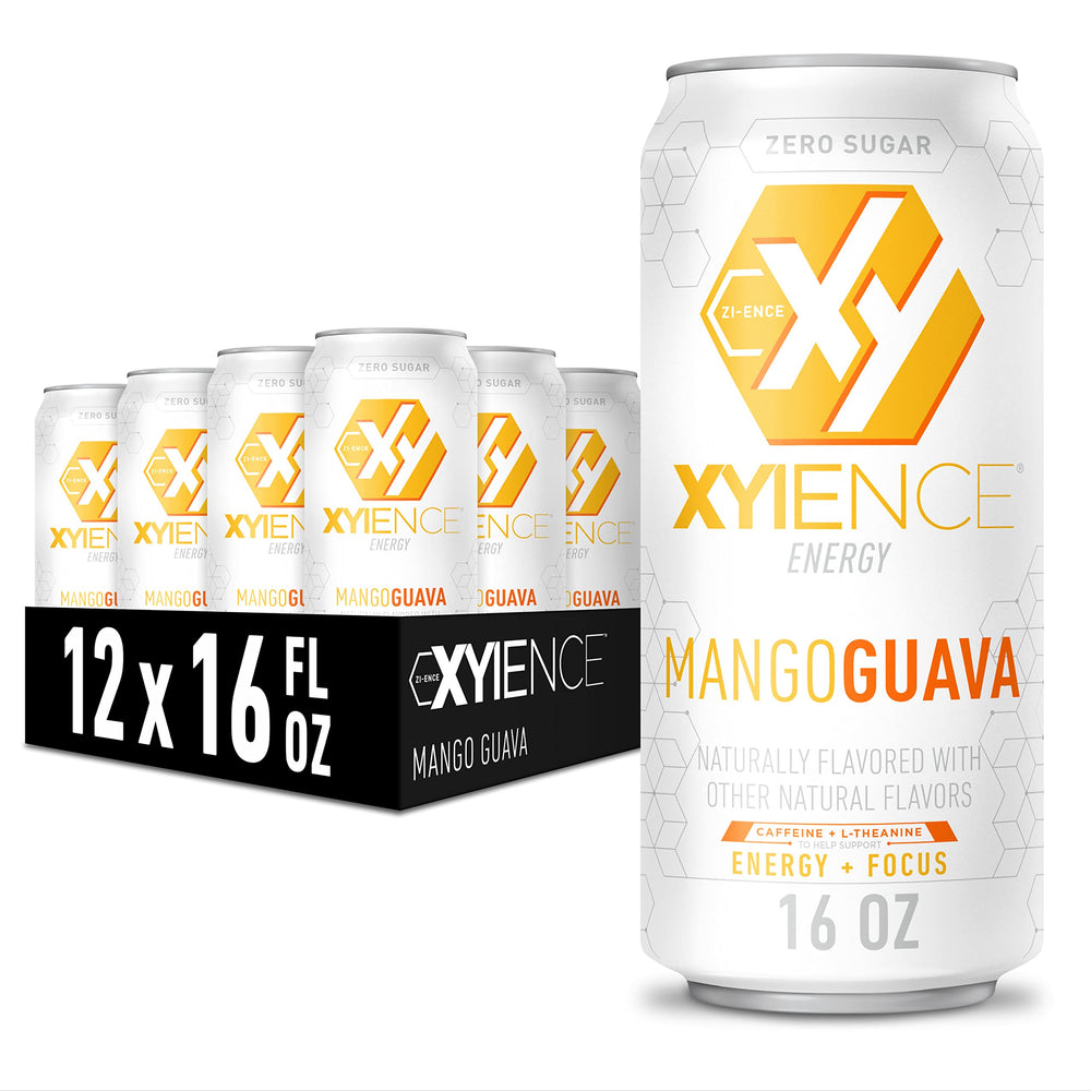 XYIENCE Mango Guava Energy Drink can with tropical flavor for a refreshing lift with zero sugar