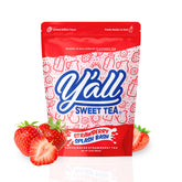 Y’all Sweet Tea Strawberry Splash Bash tea bags ready for gallon batches