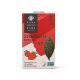 Yamamotoyama Strawberry Green Tea bag close-up highlighting fruity aroma and refreshing taste.