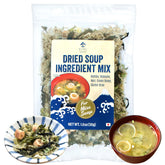 YAMASAN KYOTO UJI five dried miso soup ingredients pack-shot, highlighting convenience and flavor base.