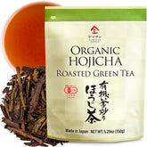 YAMASAN KYOTO UJI hojicha loose leaf tea, 150g bag, warm earthy aroma for evening relaxation.