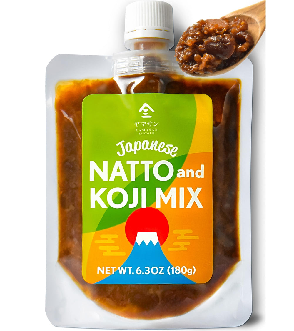 YAMASAN KYOTO UJI natto-koji mix tube packaging adds convenient umami topping.