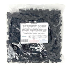 YANKEETRADERS Black Licorice Bites serving image suggests quick, satisfying bites
