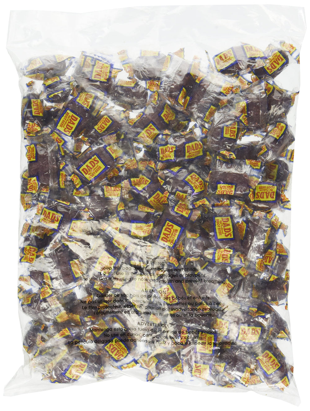 YANKEETRADERS Washburn Dad's Root Beer Barrels wrapped candies close-up, nostalgic party snack