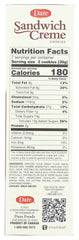 YANKEETRADERS Dare fudge chocolate creme cookie close-up showing creamy filling and rich flavor.