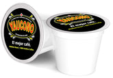 Yaucono ground medium roast pods in a box, convenient daily brewing.