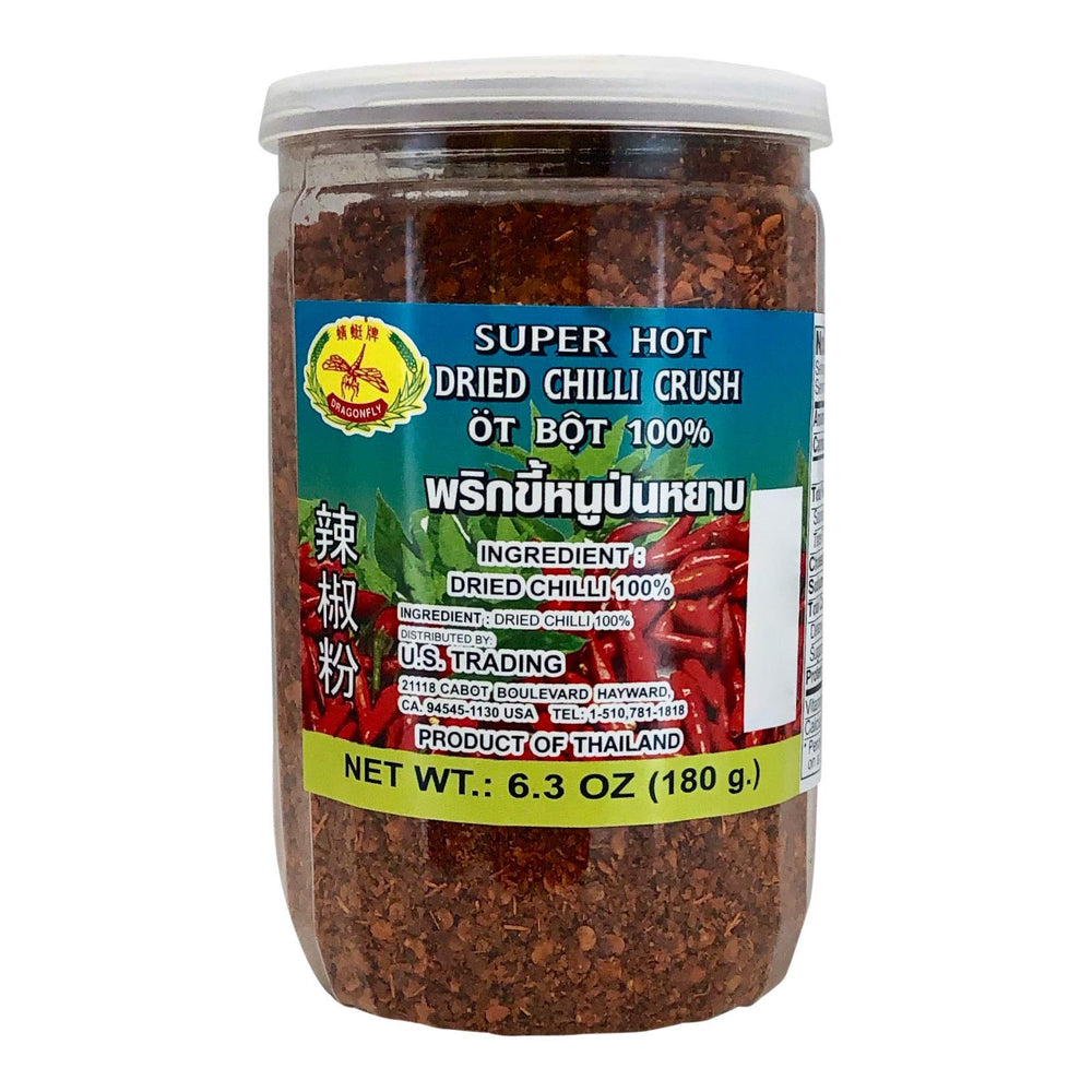 Yecna Dragonfly Super Hot Dried Chilli Crush pack front, versatile spice for bold meals.