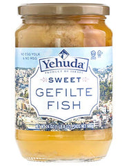 Yehuda Gefilte Fish close-up shows texture and glaze quality