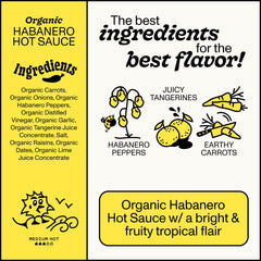 Pouring Yellowbird Organic Habanero Hot Sauce over a dish for fruity heat.