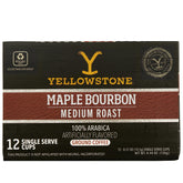 Yellowstone maple-bourbon medium roast pods ready for a flavorful morning brew.