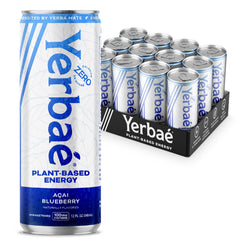 Yerbaé Energy Seltzer Acai Blueberry can for natural energy from caffeine