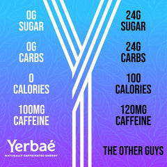 Yerbaé Energy Seltzer pour — tropical energy boost in a chilled pour.
