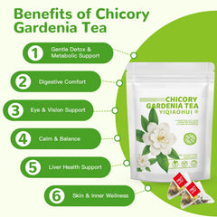 YIQIAOHUI chicory gardenia tea cup scene for relaxing ritual.