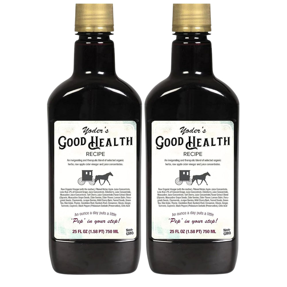 Yoder Naturals bottle close-up with herbs, ideal for a daily tonic in water
