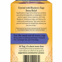 Yogi Blueberry Sage steeping cup captured for flavor moment