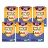 Yogi Blueberry Sage tea bags per pack for a soothing caffeine-free routine.