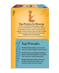 Brewed cup of Yogi Chamomile tea with floral aroma