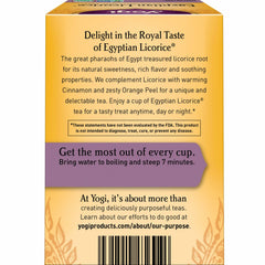 Kettle on with Yogi Egyptian Licorice Tea steeping.