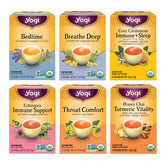 Yogi Get Well Tea Sampler front-pack view shows six herbal blends for wellness