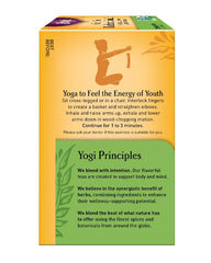 Yogi Green Tea Blueberry Slim Life garcinia-cambogia extract hints at natural energy.