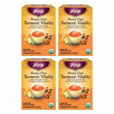 Yogi Honey Chai Turmeric Vitality Tea box ready for a comforting daily ritual
