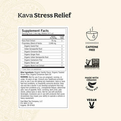Yogi Kava Stress Relief tea bags ready to brew for calming moments
