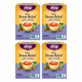 Yogi Kava Stress Relief Tea packaging suggesting a calming evening routine