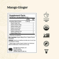 Yogi Mango Ginger aroma close-up—zesty fragrance ideal after meals