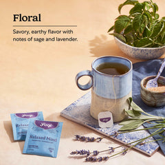Yogi Relaxed Mind Tea ashwagandha root detail, illustrating adaptogenic-inspired balance.