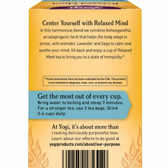 Yogi Relaxed Mind Tea lavender flower close-up, highlighting fragrant floral notes.