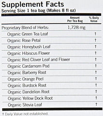 Yogi Skin DeTox Tea ingredients include organic green tea.