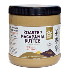Yogi Super Foods Roasted Macadamia Nut Butter with creamy texture, perfect on toast