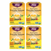 Yogi Sweet Lemon Everyday Immune tea pack shown for daily citrus flavor and immune routine.